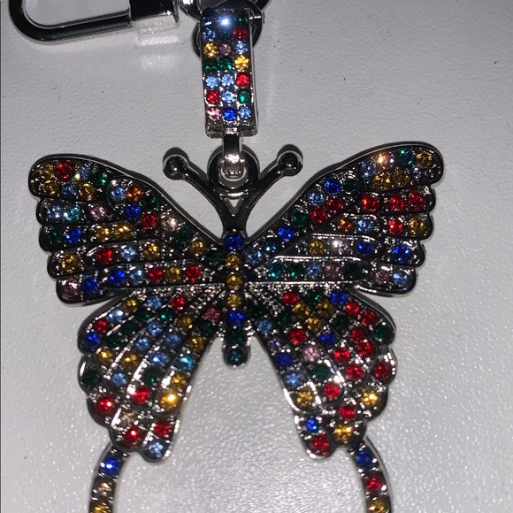 Multicolor Crystal Butterfly Keychain - Picture 3 of 5